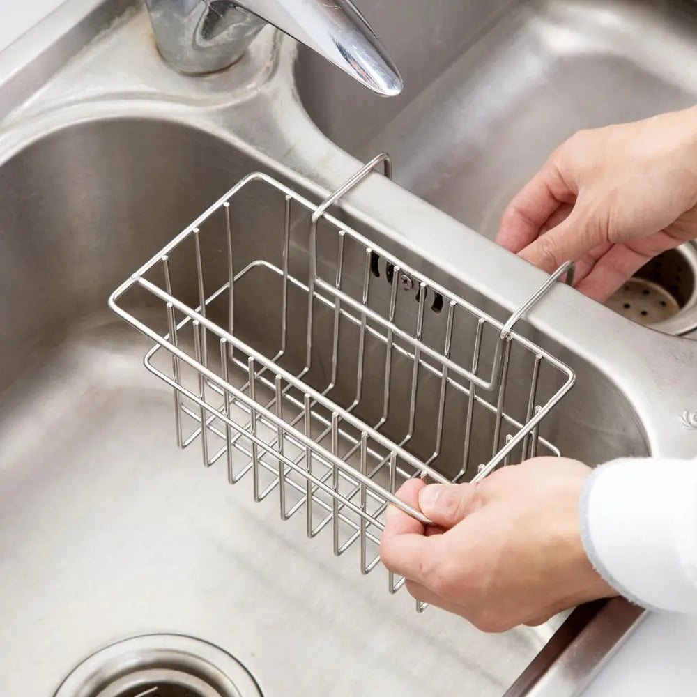 Stainless Steel Sink Drain Rack and Sponge Holder