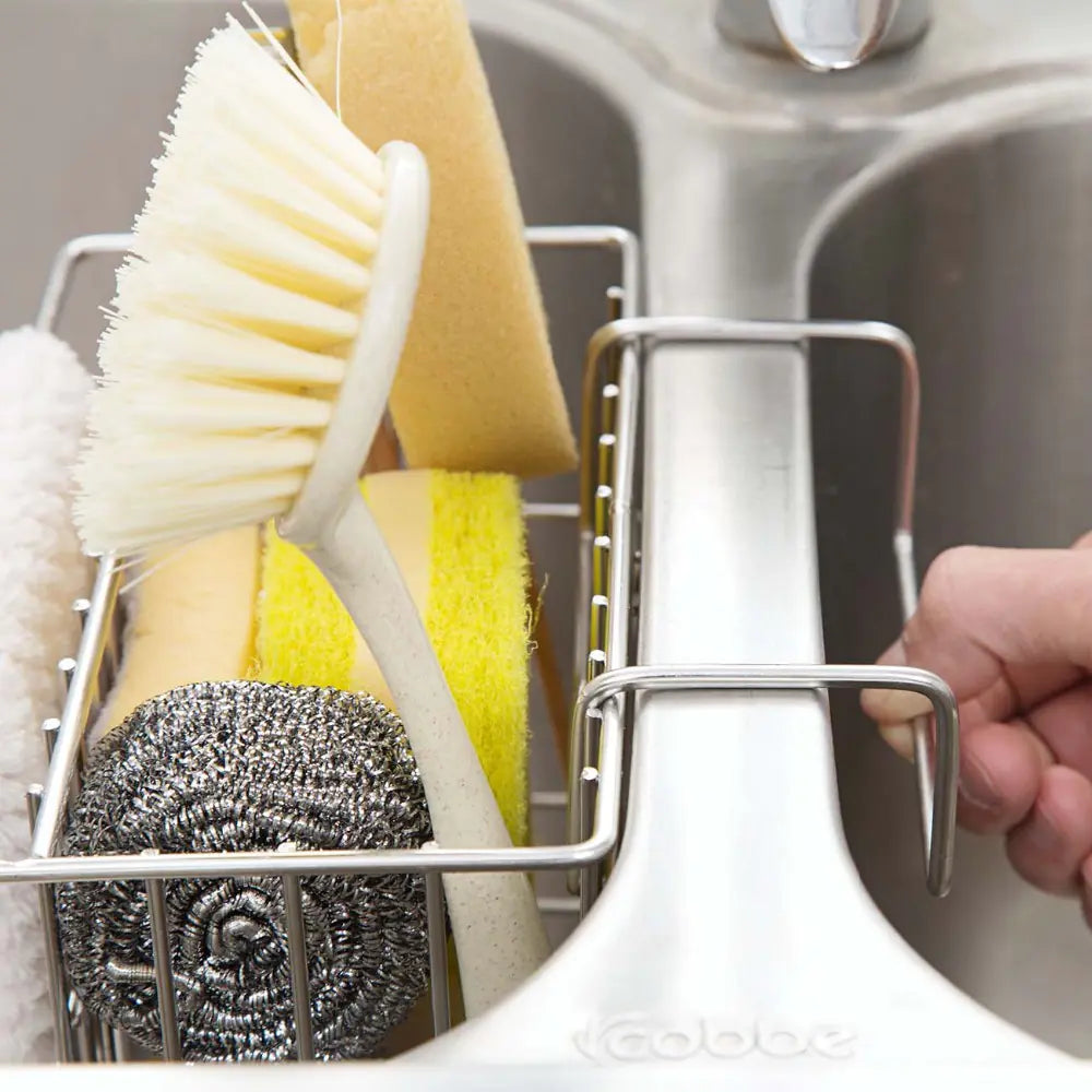 Stainless Steel Sink Drain Rack and Sponge Holder
